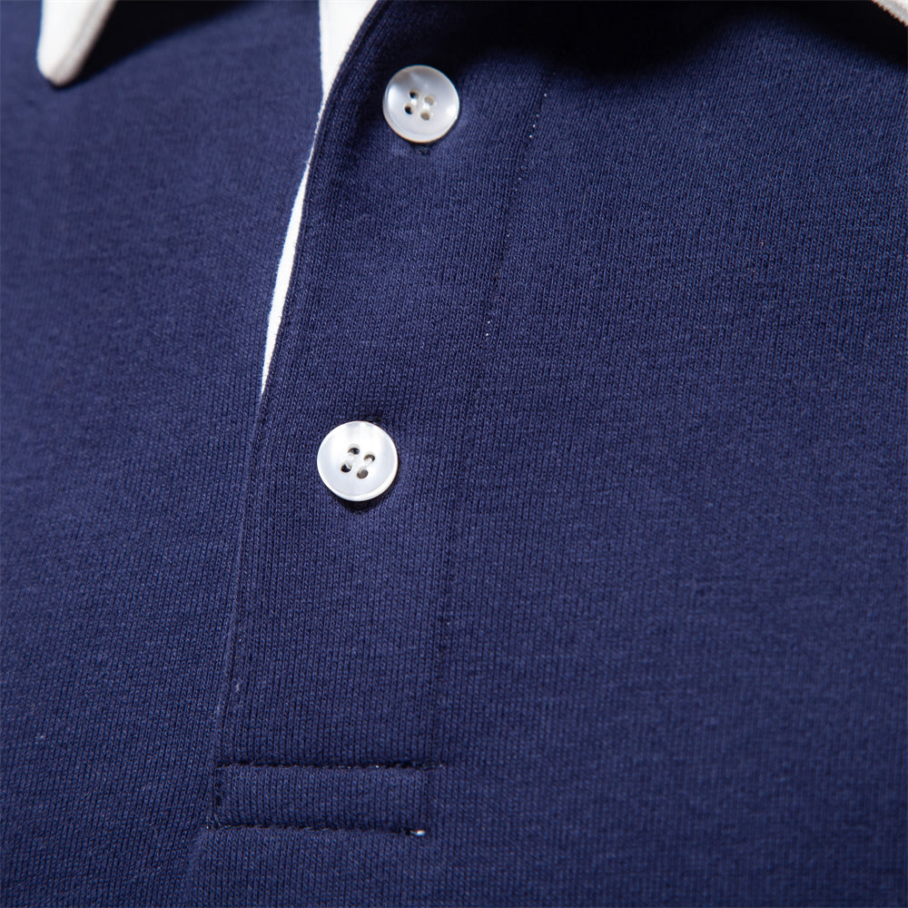 Men's Long Sleeve Polo with Classic Design