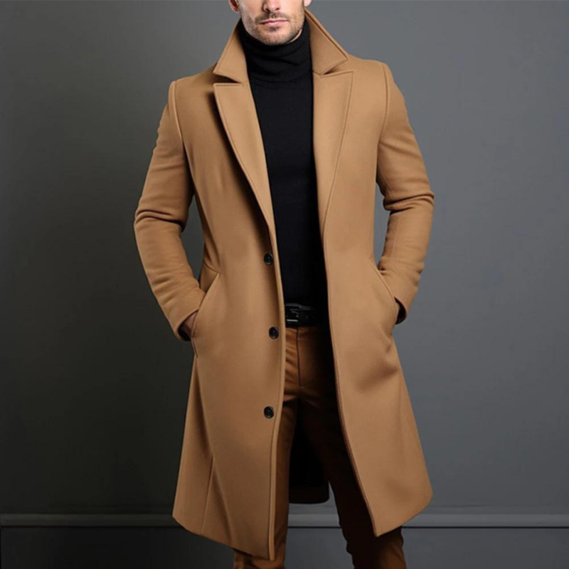 Men's coat made of high-quality wool