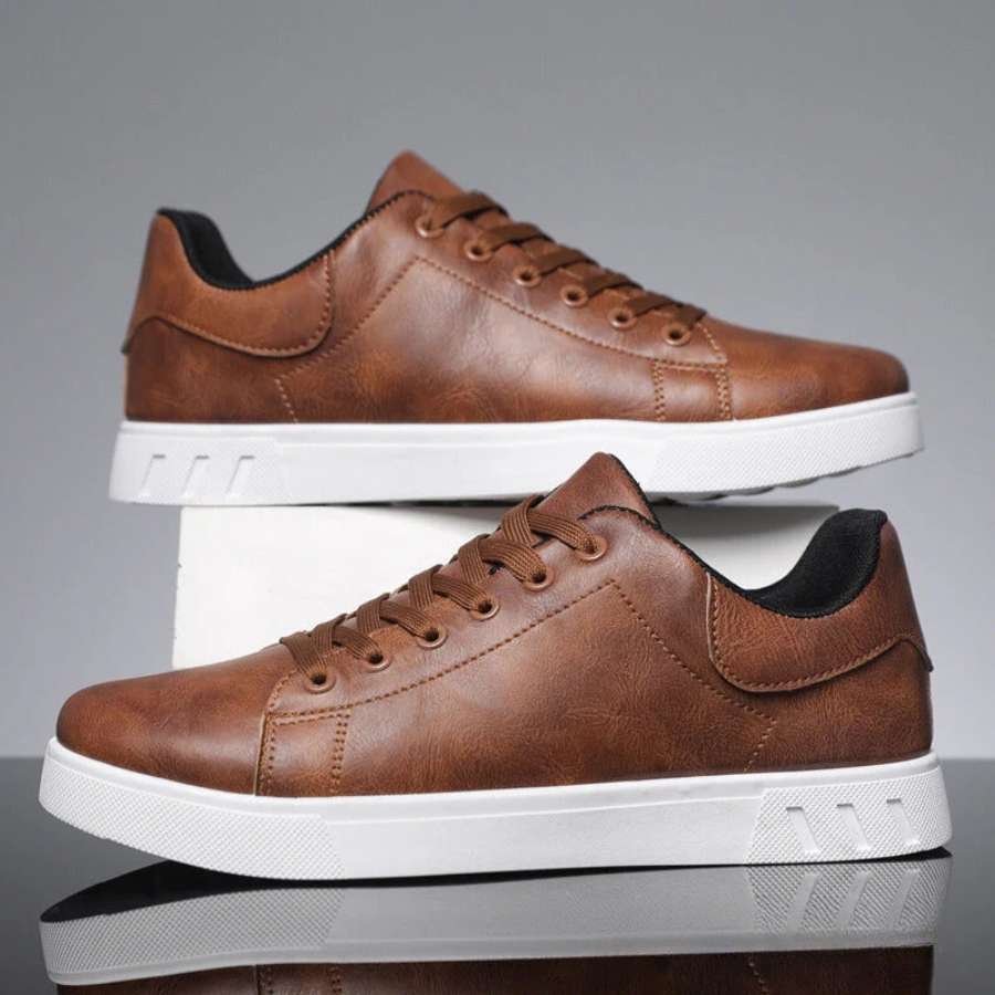 Men's Leather Sneakers Modern Design