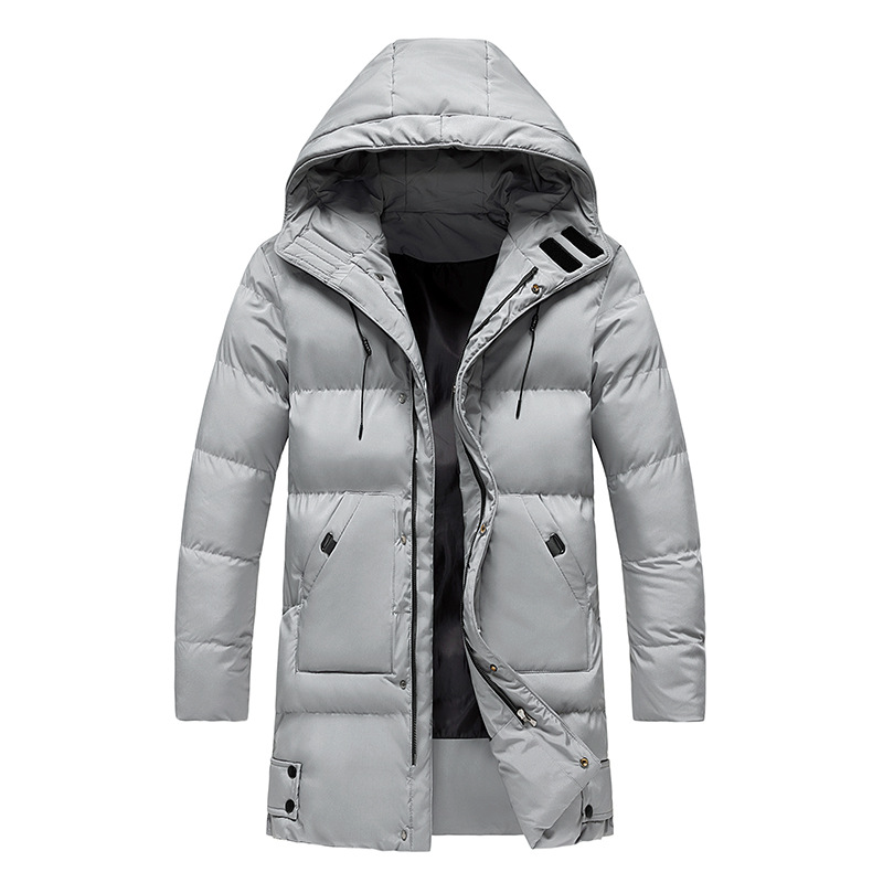 Men's Padded Long Winter Jacket