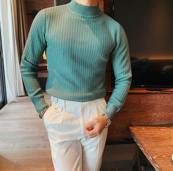 Men's Jumper with Timeless Stripes