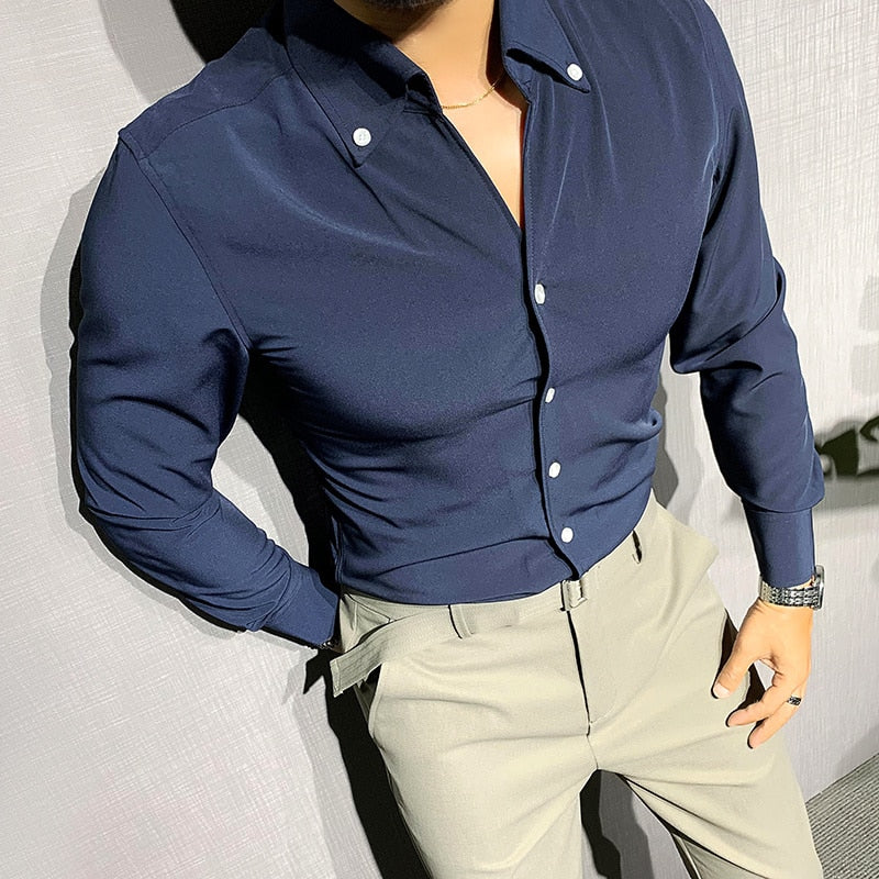 Men's Long Sleeve Shirt Elegant Fit