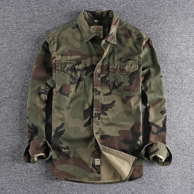 Men's Camouflage Cargo Shirt
