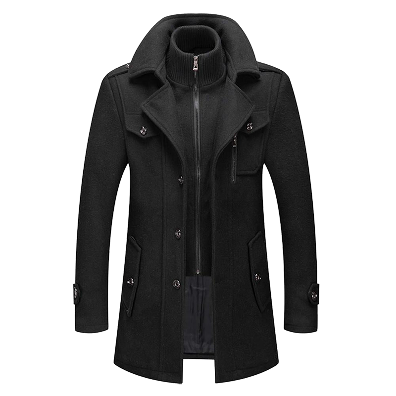 Men's Wool Blend Winter Coat