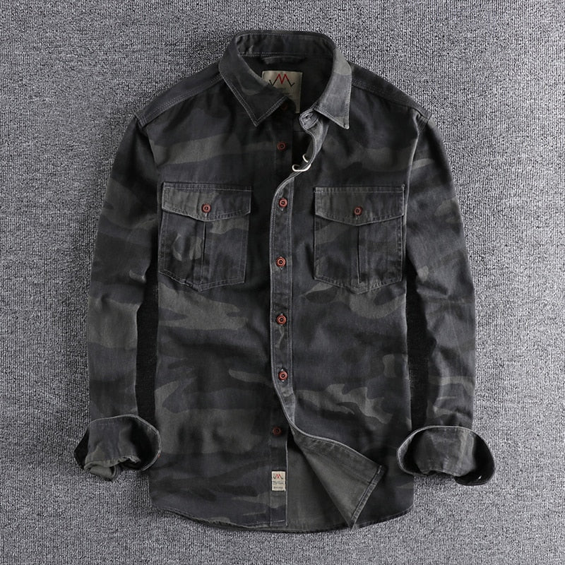 Men's Camouflage Cargo Shirt