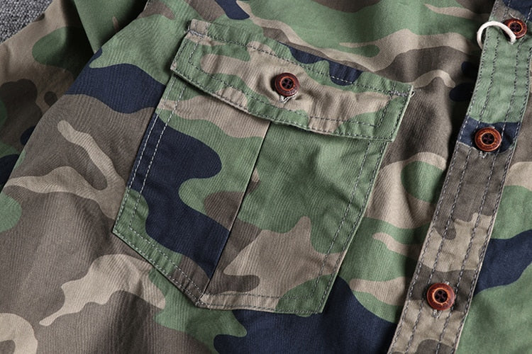 Men's Camouflage Cargo Shirt