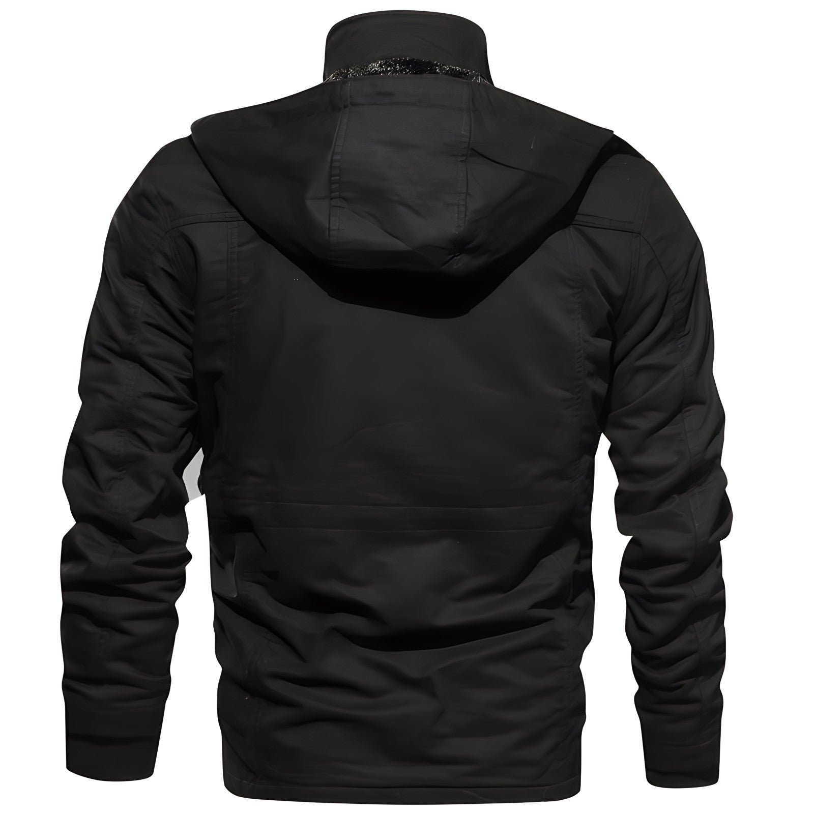 Men's Fleece-Lined Jacket with Hood