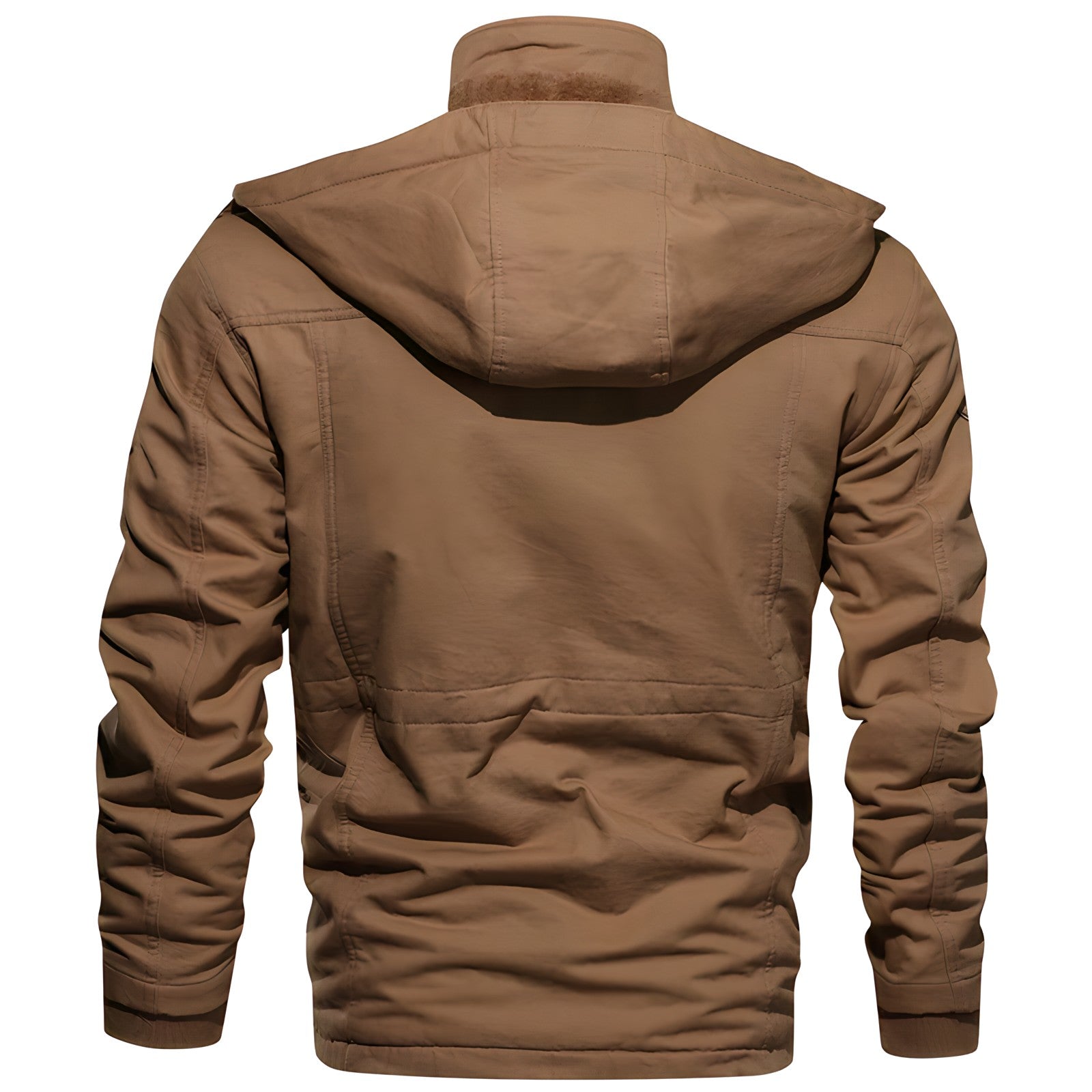 Men's Fleece-Lined Jacket with Hood