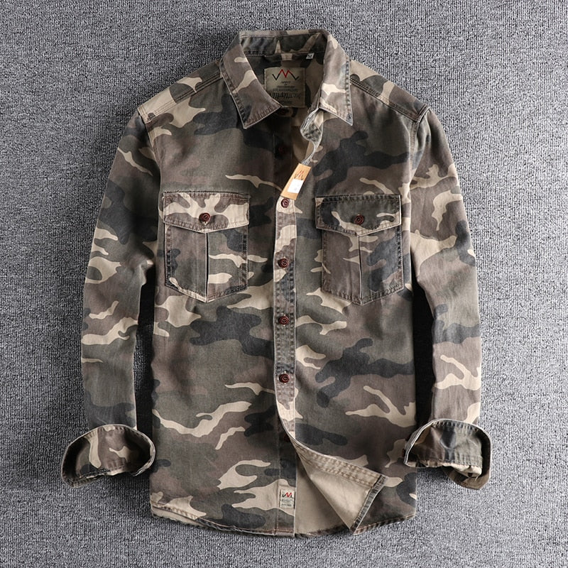 Men's Camouflage Cargo Shirt