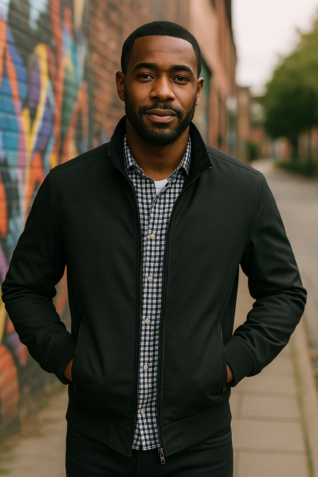 Men's Slim Fit Lightweight Bomber Jacket