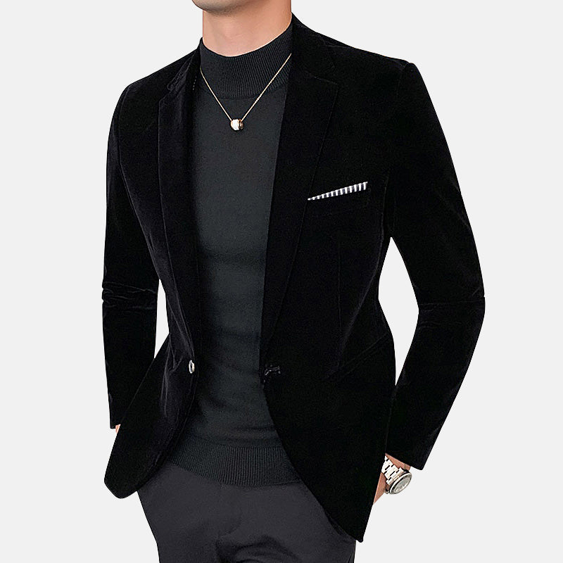 Men's Velvet Blazer Italian Design