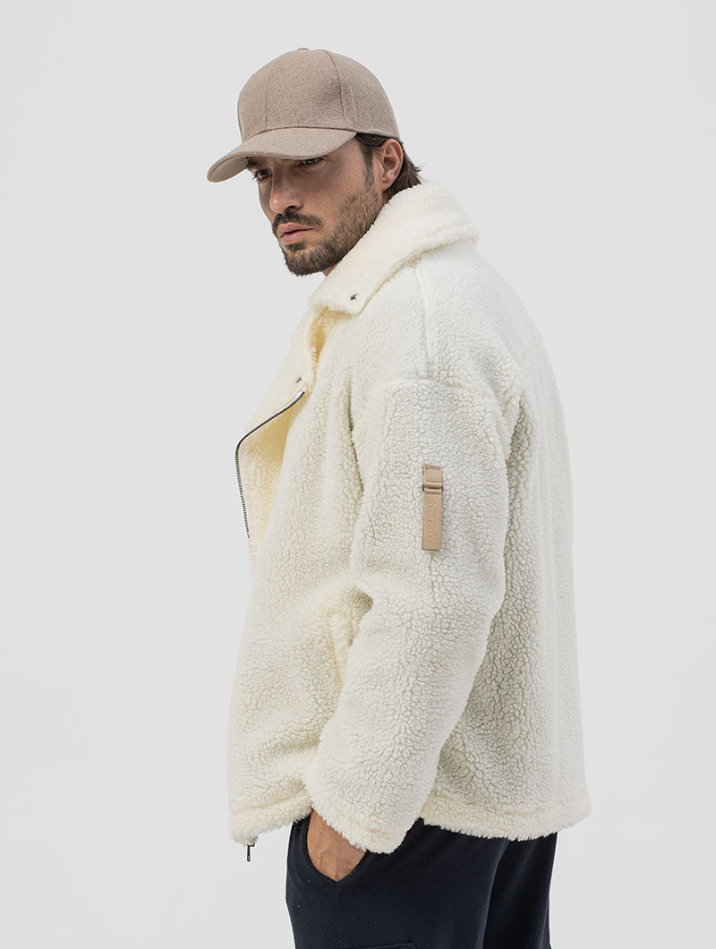 Men's Slim Fit Jacket with Zip Closure