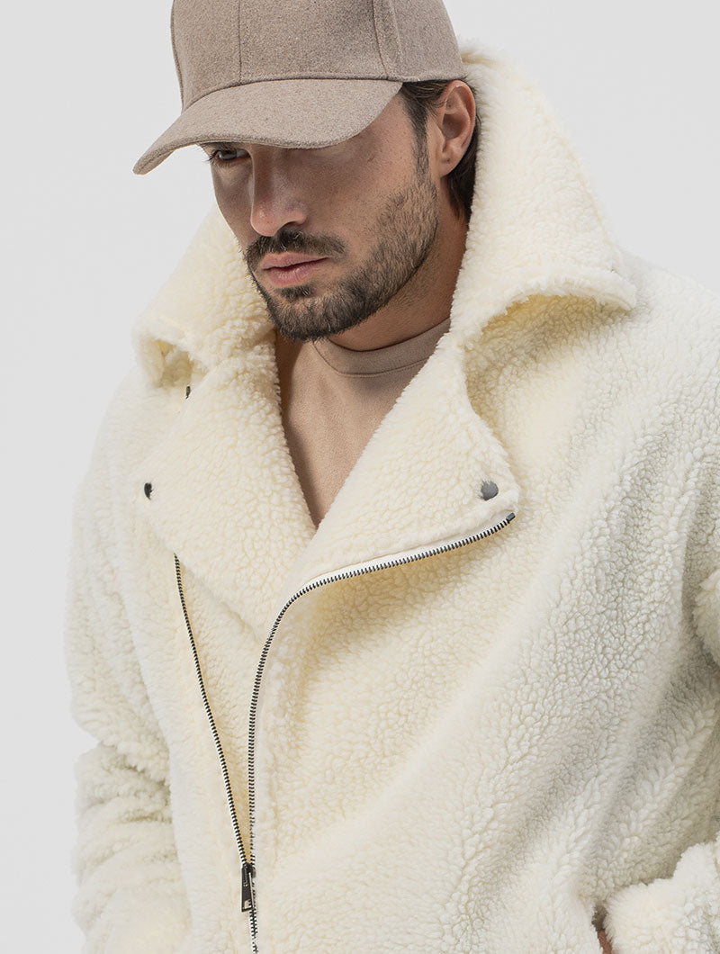 Men's Slim Fit Jacket with Zip Closure