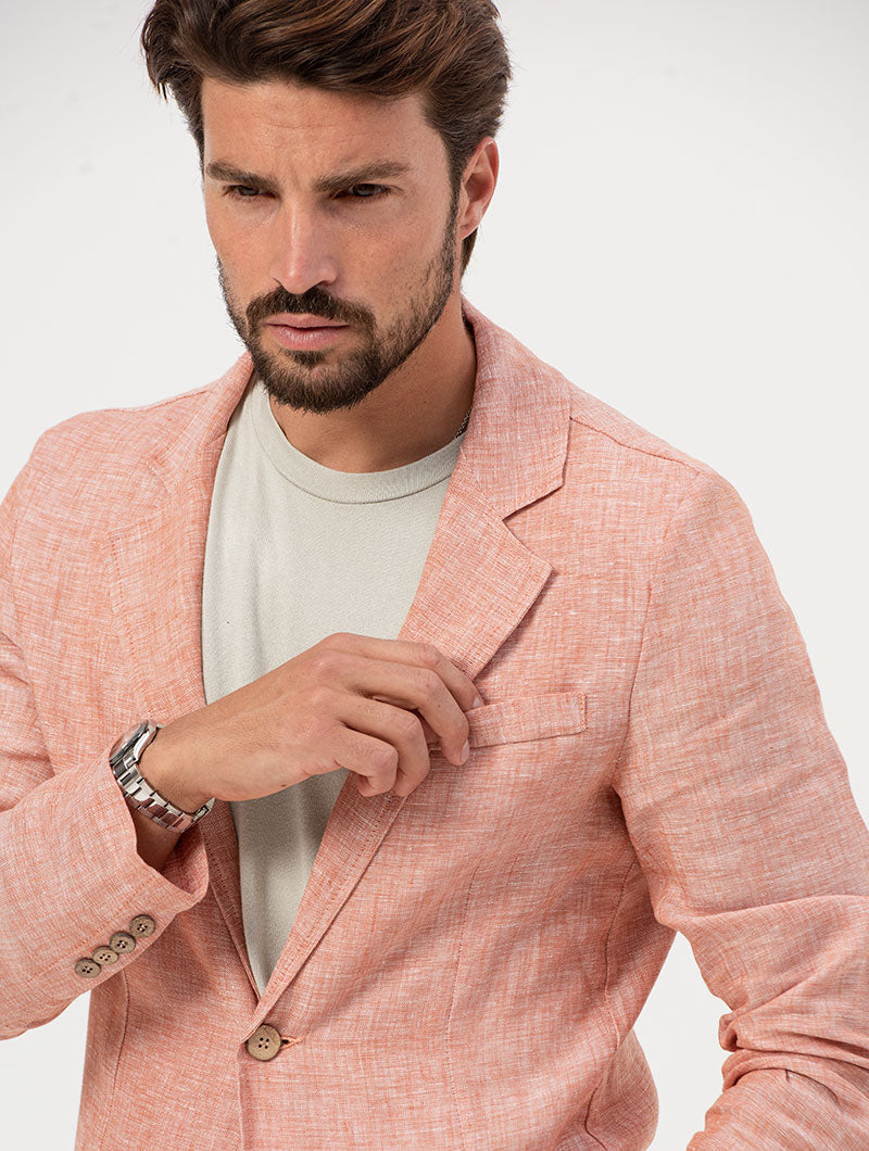 Men's Linen Blazer Slim Fit