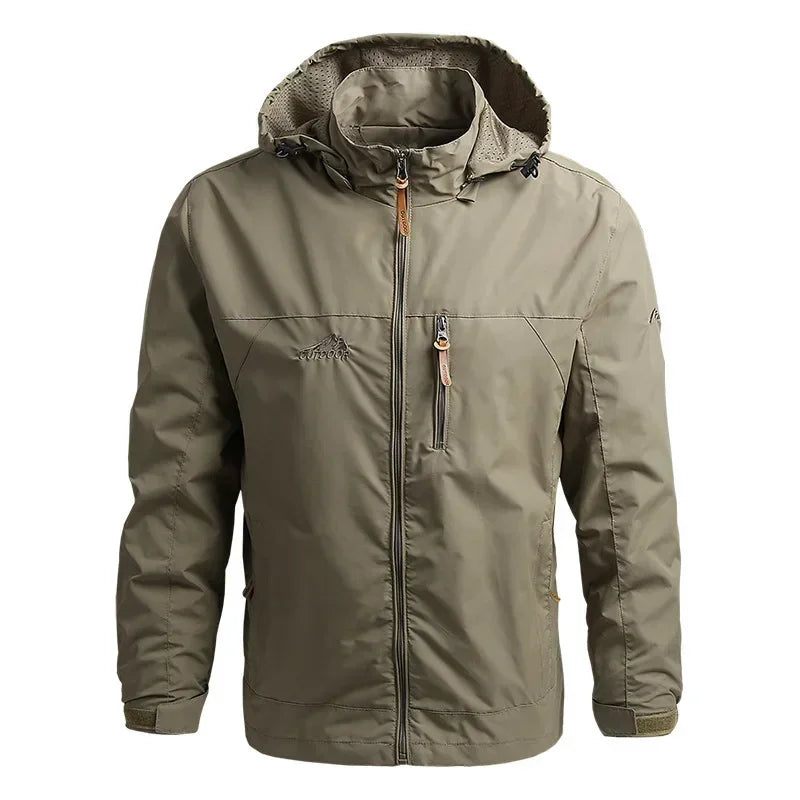 Men's Waterproof Hooded Jacket Outdoor Essential
