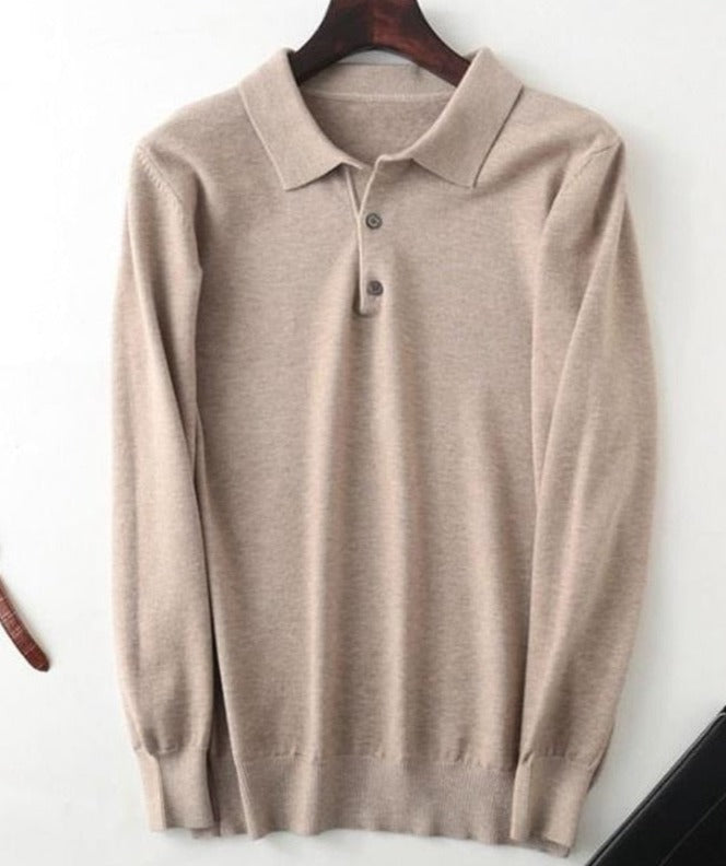 Men's Casual Jumper with Stripe Pattern