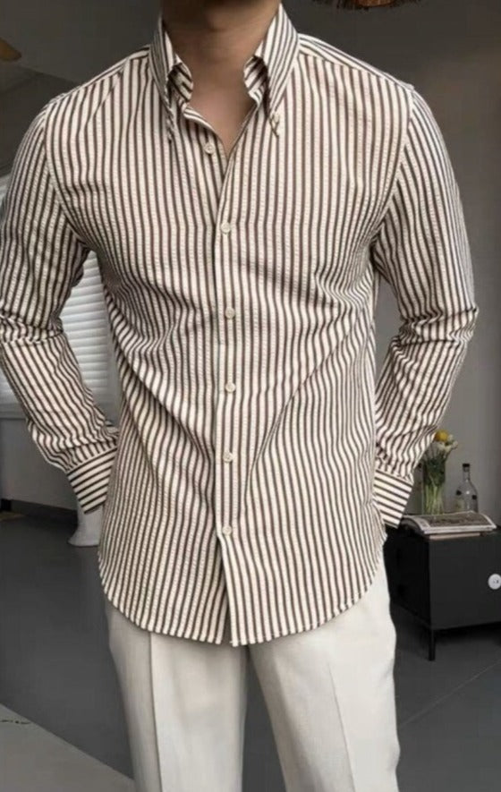 Men's Striped Shirt Italian Style