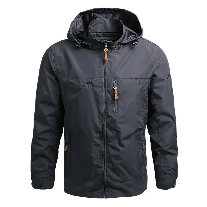 Men's Waterproof Hooded Jacket Outdoor Essential