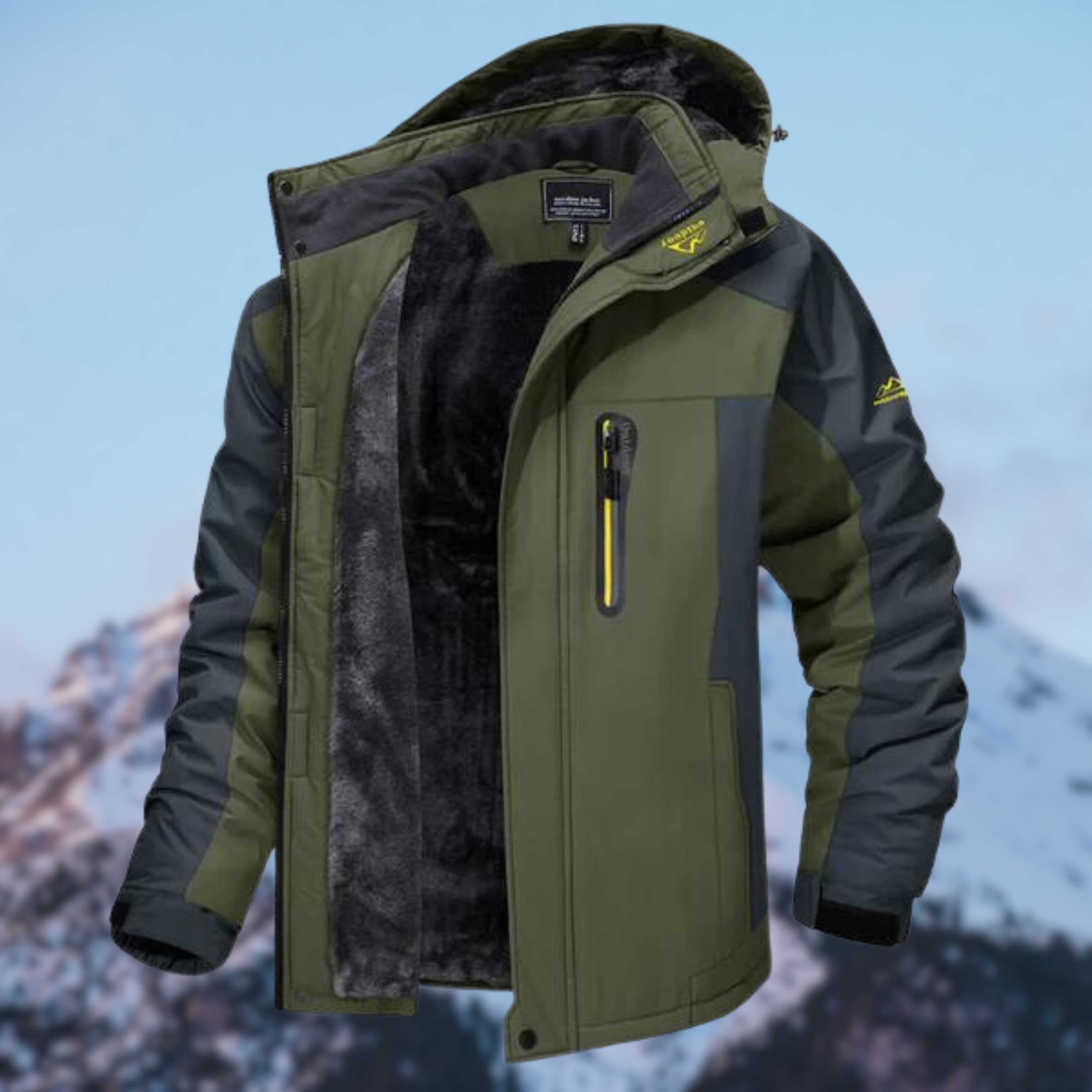 Men's Winter Jacket Water-Repellent Warm Design