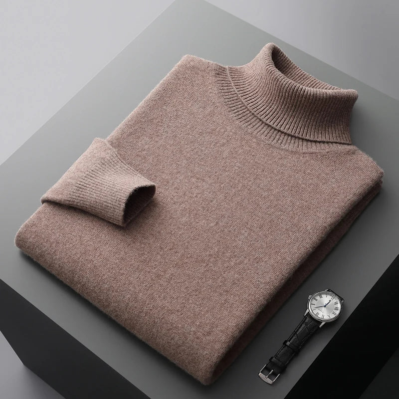 Men's Wool Turtleneck Premium Quality