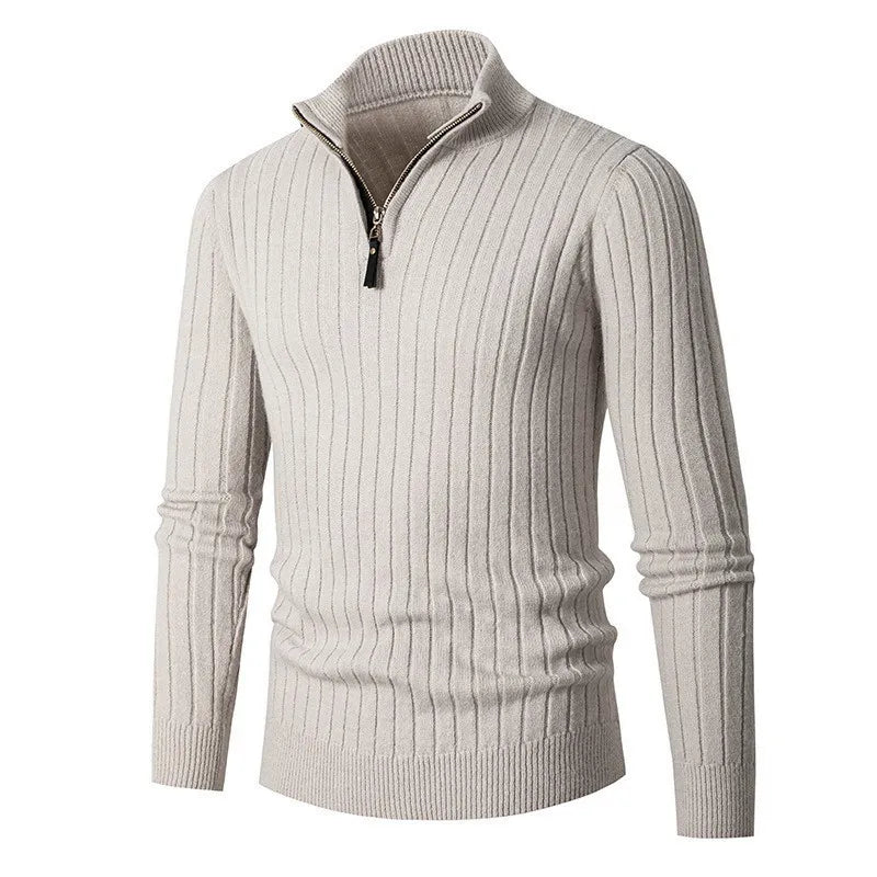 Men's Half Zip Jumper Premium Cotton