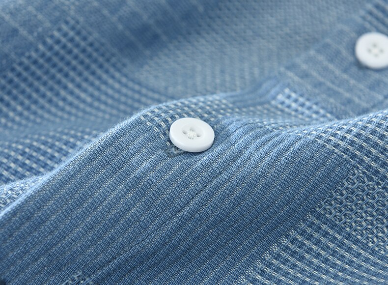 Men's Patchwork Shirt with Long Sleeves