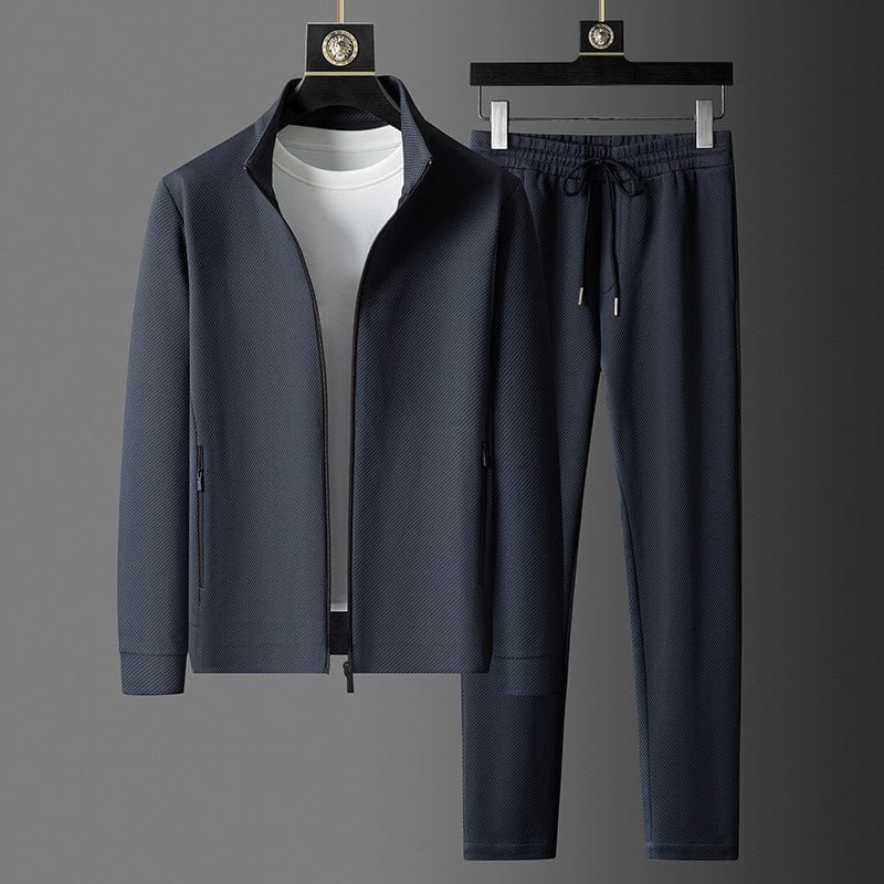 Men's tracksuit set with zip jacket