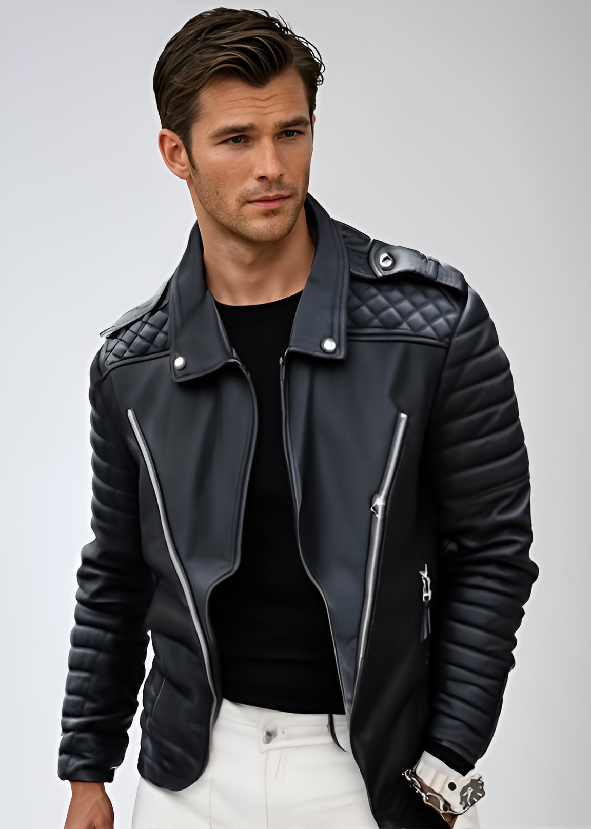 Men's Leather Jacket Urban Edge Style