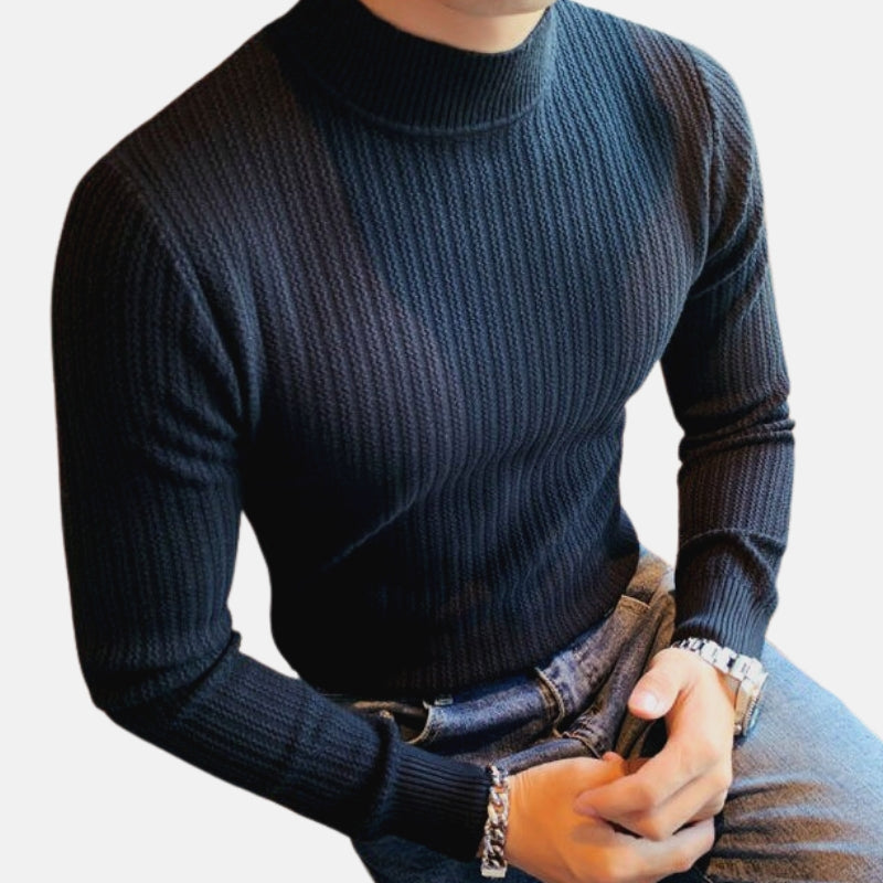 Men's Jumper with Timeless Stripes