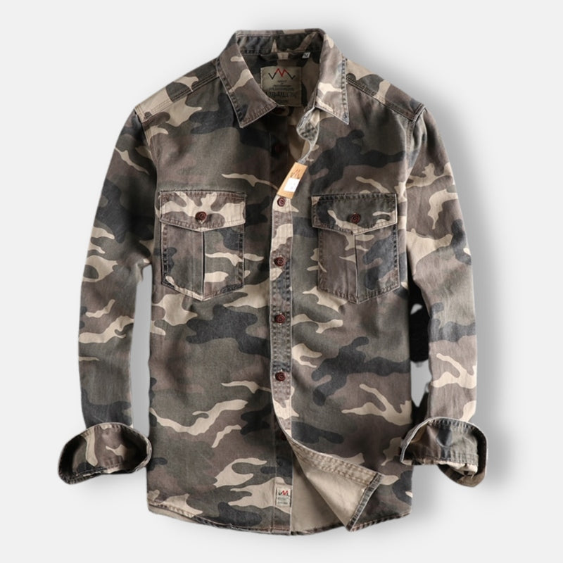 Men's Camouflage Cargo Shirt