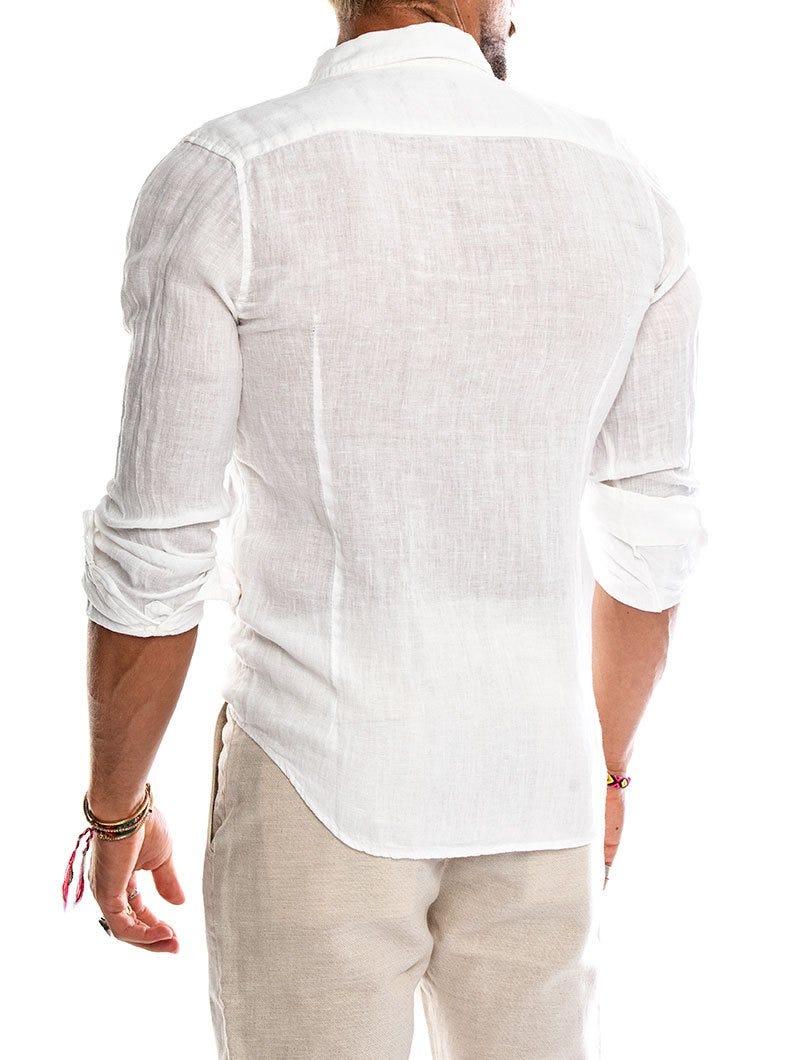 Men's Slim Fit Linen Shirt Timeless