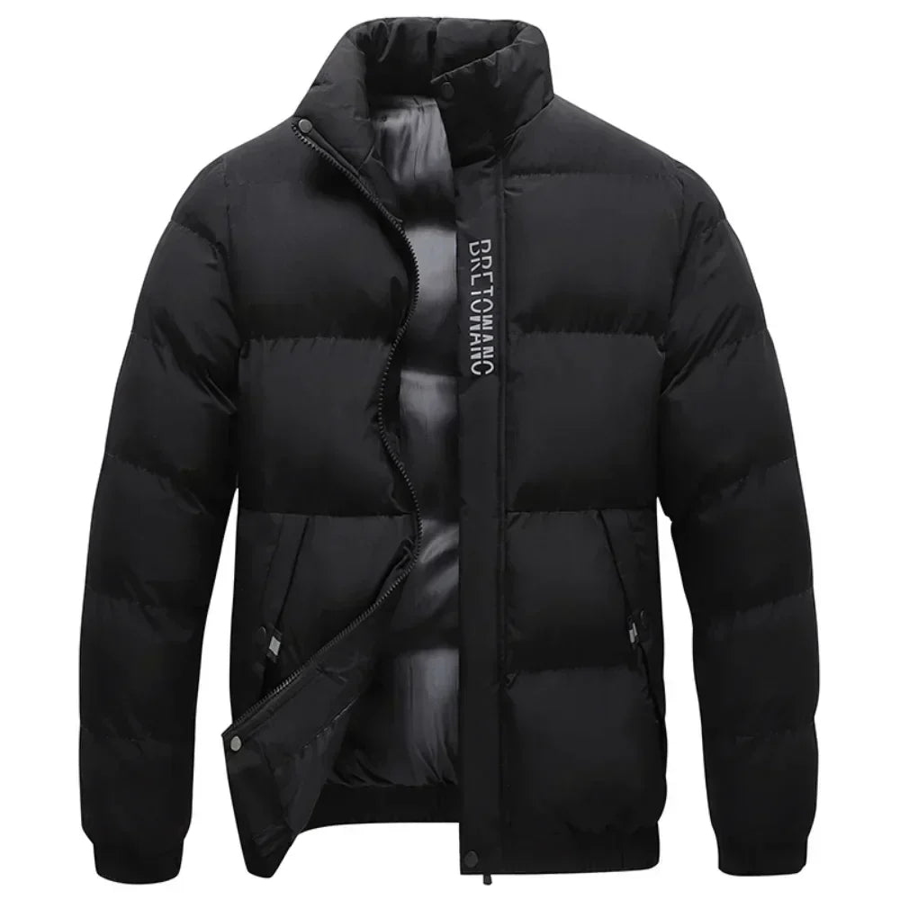 Men's Winter Jacket Water-Repellent with Collar