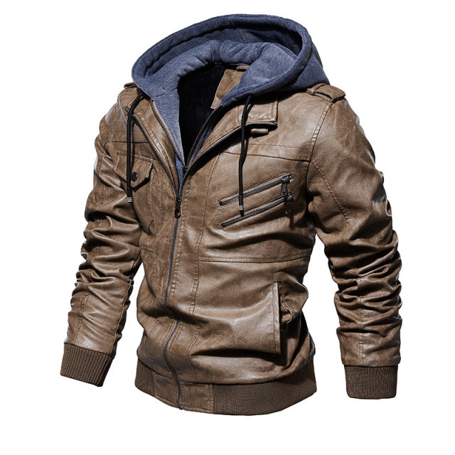 Men's Leather Jacket with Italian Elegance