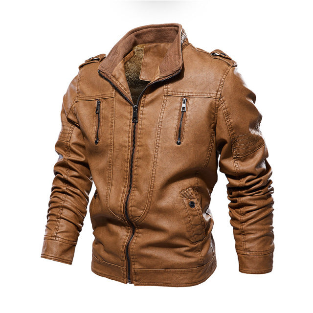 Men's Leather Jacket with Italian Elegance