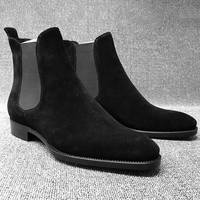 Men's Suede Boots Minimalist Design