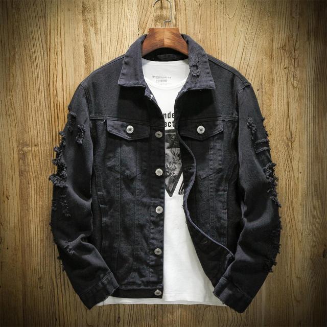 Men's Jacket with Rips