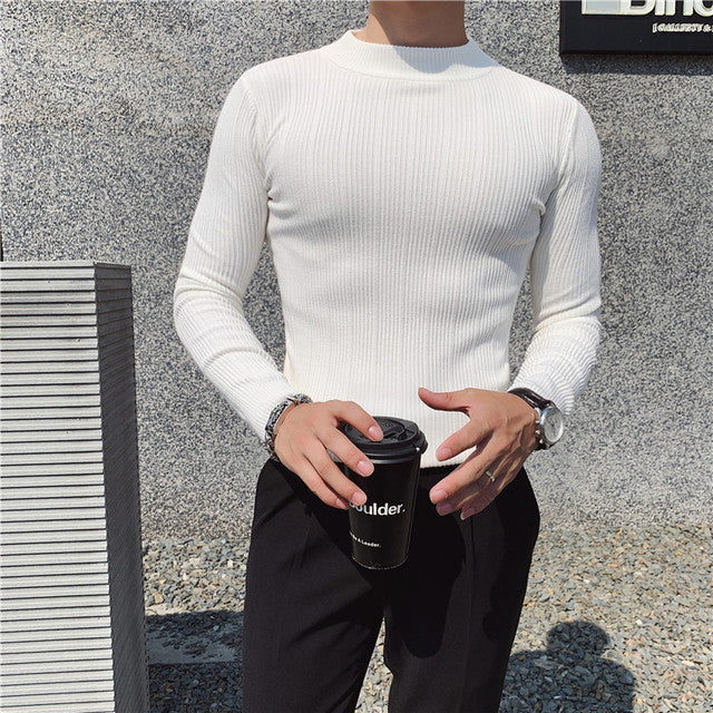 Men's Turtleneck Sweater with Casual Look