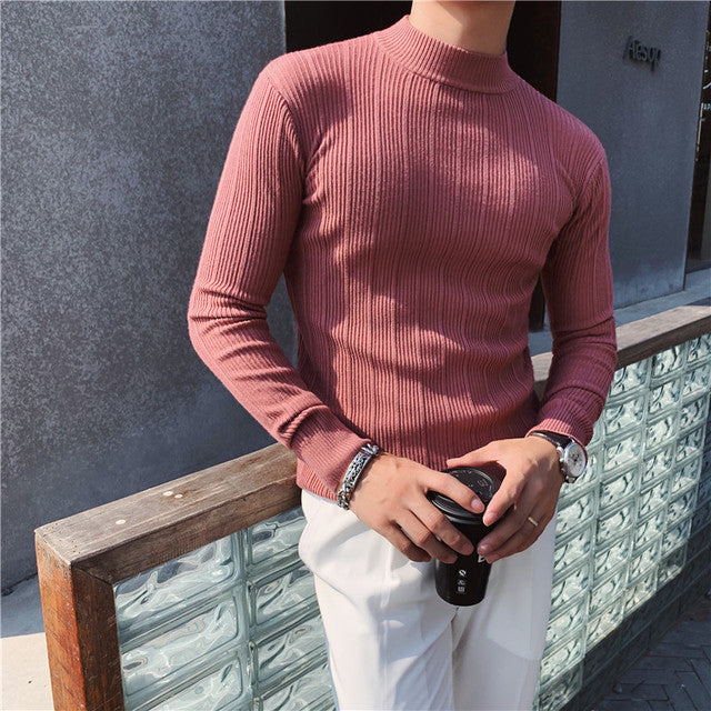 Men's Turtleneck Sweater with Casual Look