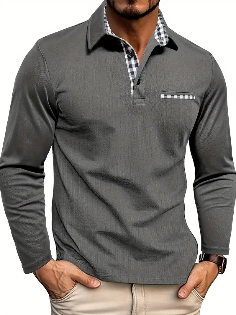 Men's Long Sleeve Polo