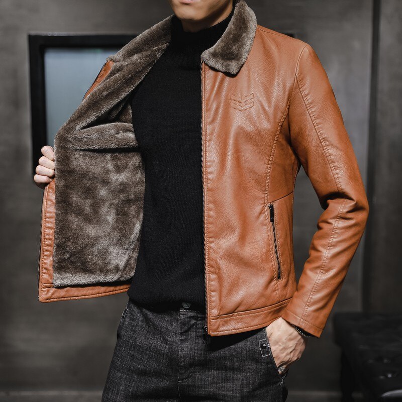 Men's Leather Jacket with Timeless Style